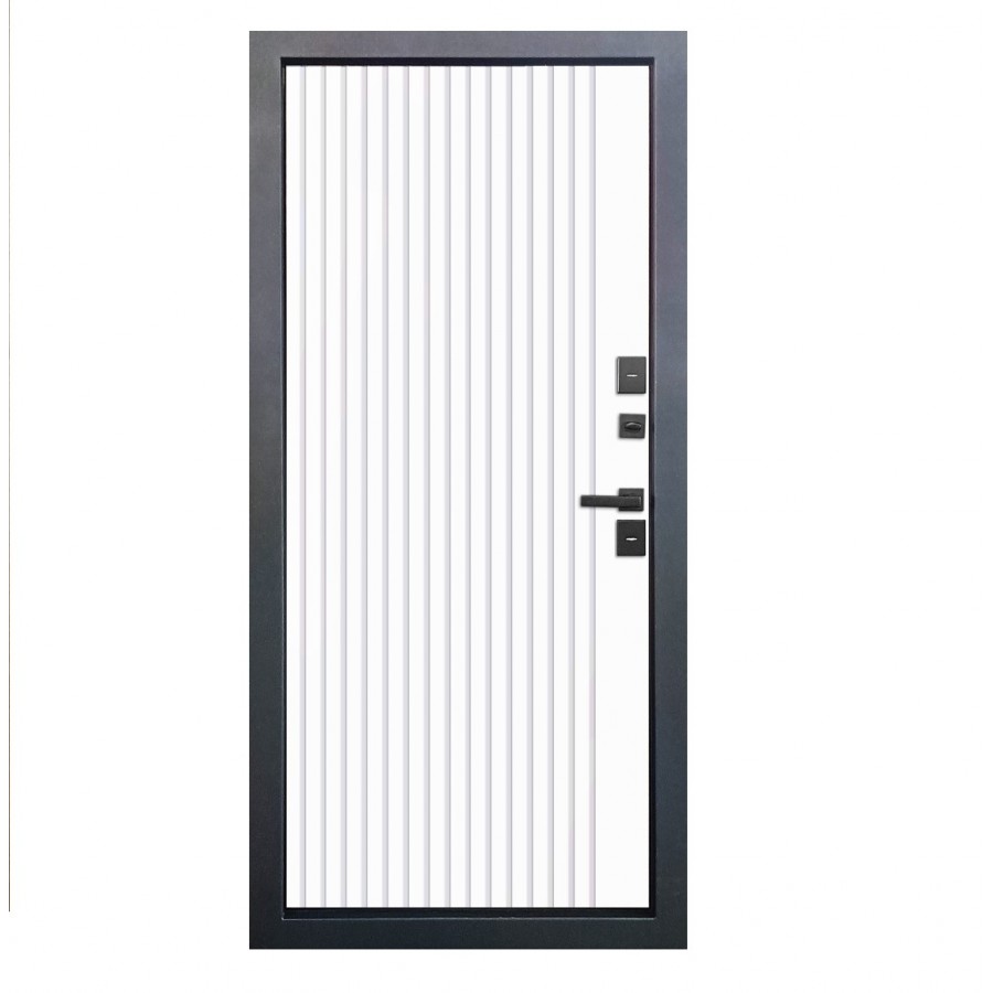 Дверь входная 12 см Протерма МДФ Муар Винорит патина/Рельеф Белый