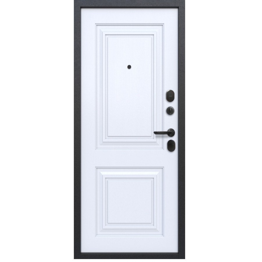 Дверь входная Виктория ясень белый эмаль