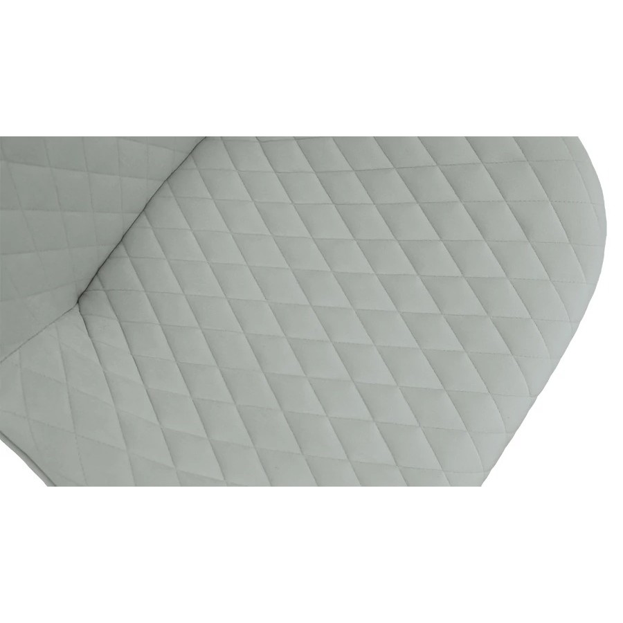 Стул «Оливер» К3 Белый матовый, Велюр Confetti Silver