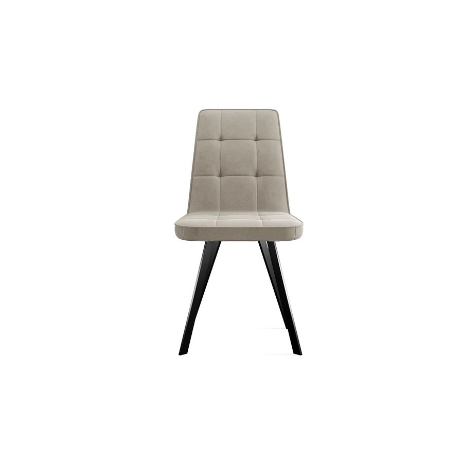 Стул «Рони» Черный муар, Микровелюр BRENDY Creame