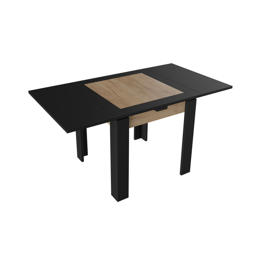 Стол раздвижной «Хьюстон» тип 3 Черный, Дуб Крафт золотой