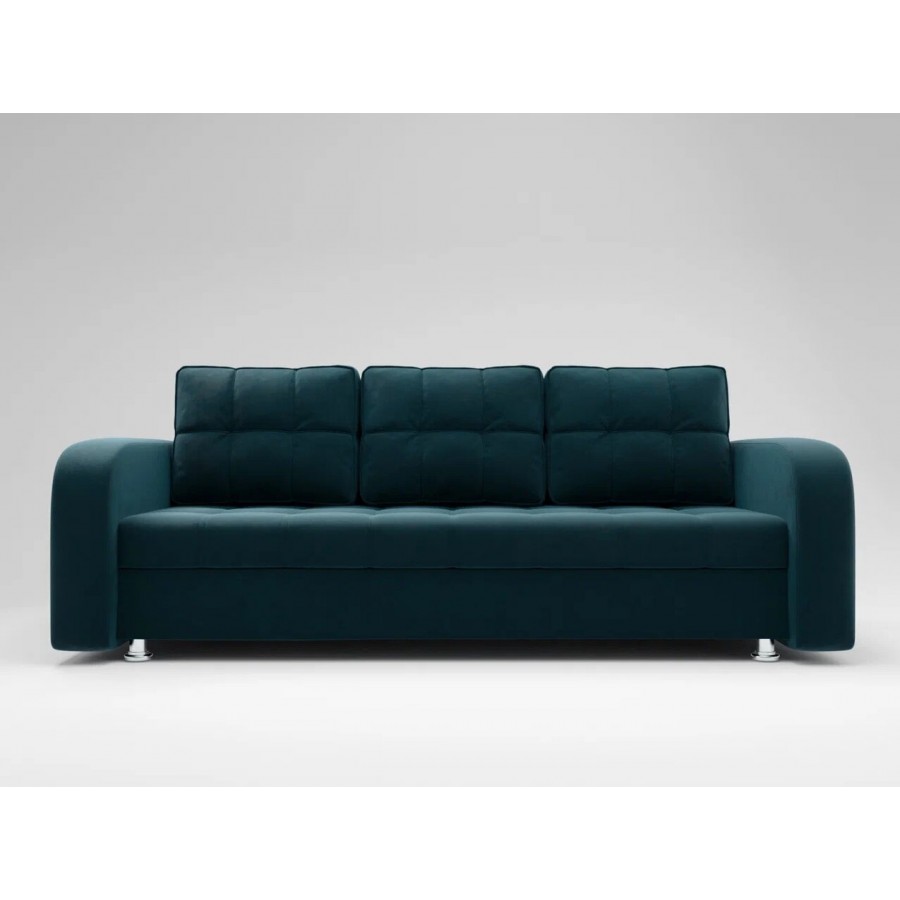 Диван «ЕВРО» с закруглёнными подлокотниками ППУ Синий (54)