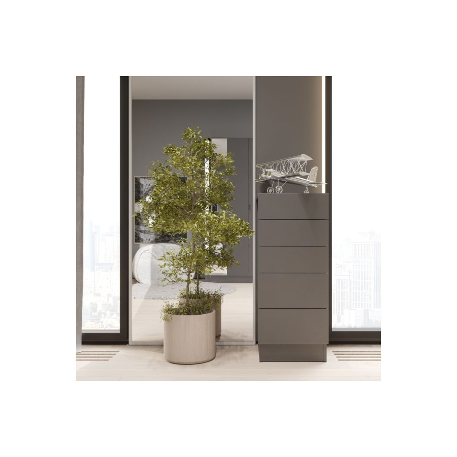Комод "Энни" 400 Графит cерый