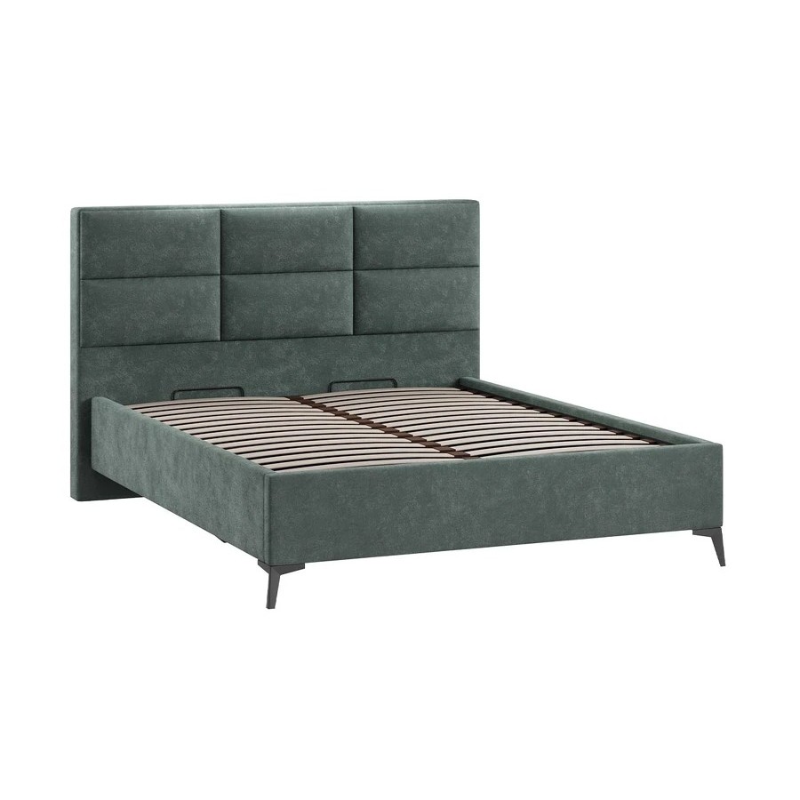 Кровать с ПМ «Делана» (с подъемным механизмом) Велюр Brut Forest 09 160 см