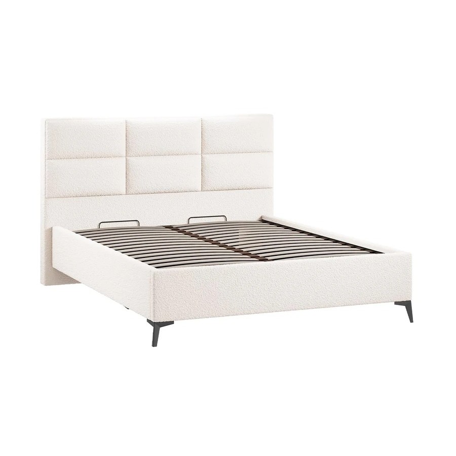 Кровать с ПМ «Делана» (с подъемным механизмом) Экомех Barni Milk 160 см