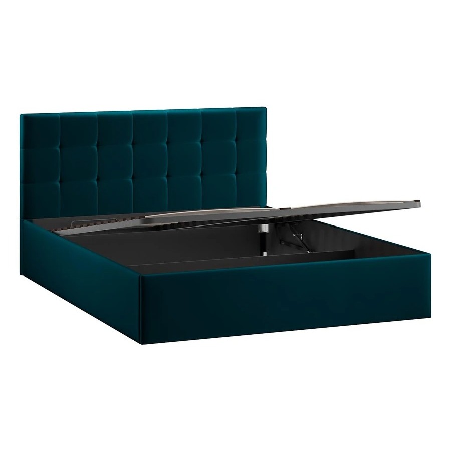 Кровать с ПМ «Джоли» Тип 1 (с подъемным механизмом) с заглушиной Велюр Confetti Izumrud 160 см