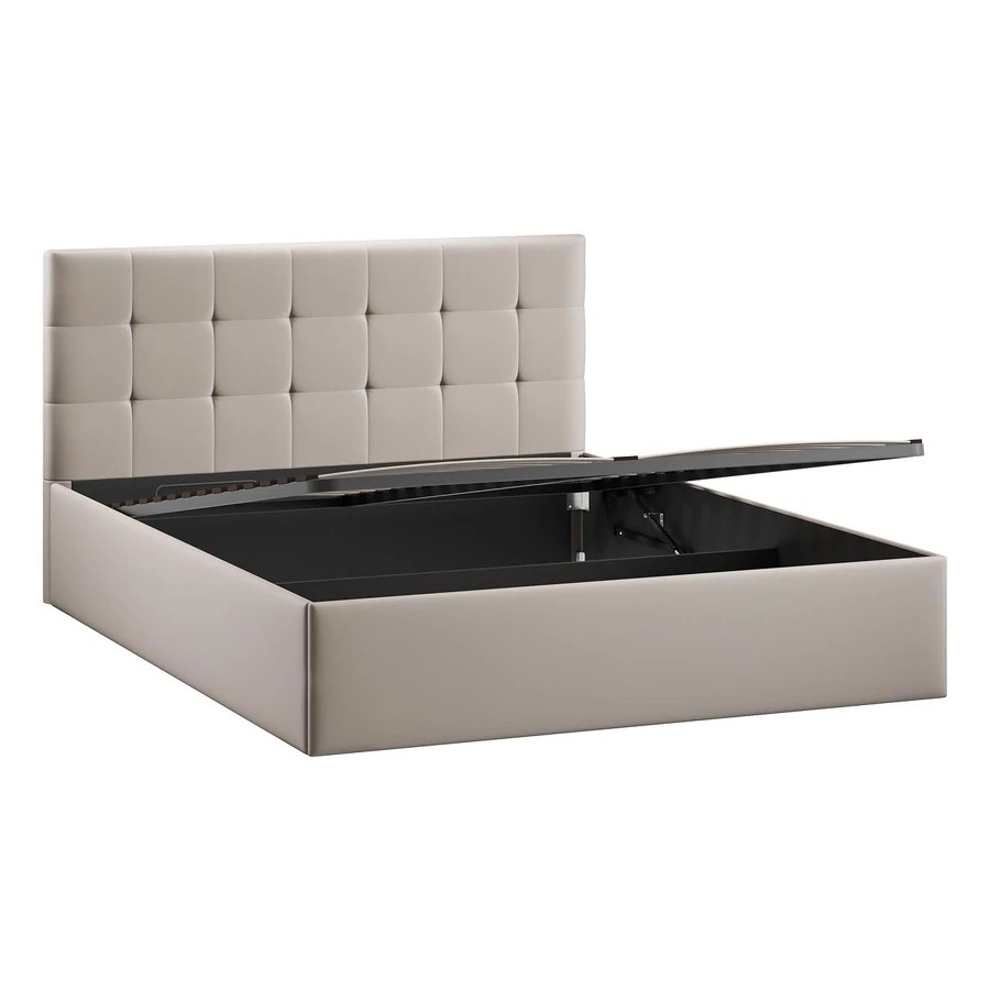 Кровать с ПМ «Джоли» Тип 1 (с подъемным механизмом) с заглушиной Велюр Confetti Smoke 160 см