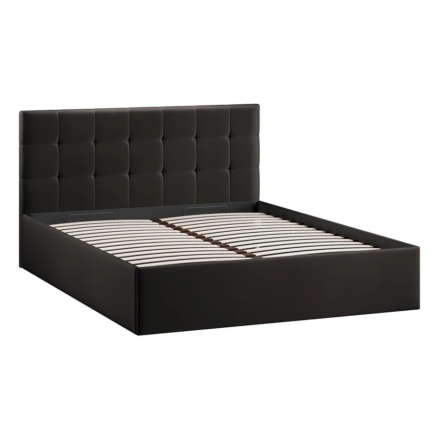 Кровать без ПМ «Джоли» Тип 1 (без подъемного механизма) Велюр Confetti Stone 160 см