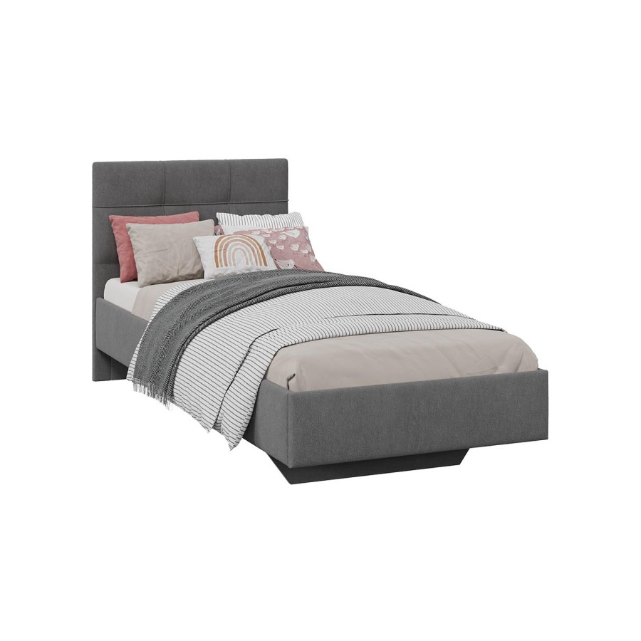 Кровать без ПМ «Элис» Тип 1 (без подъемного механизма) Велюр ultra grafit