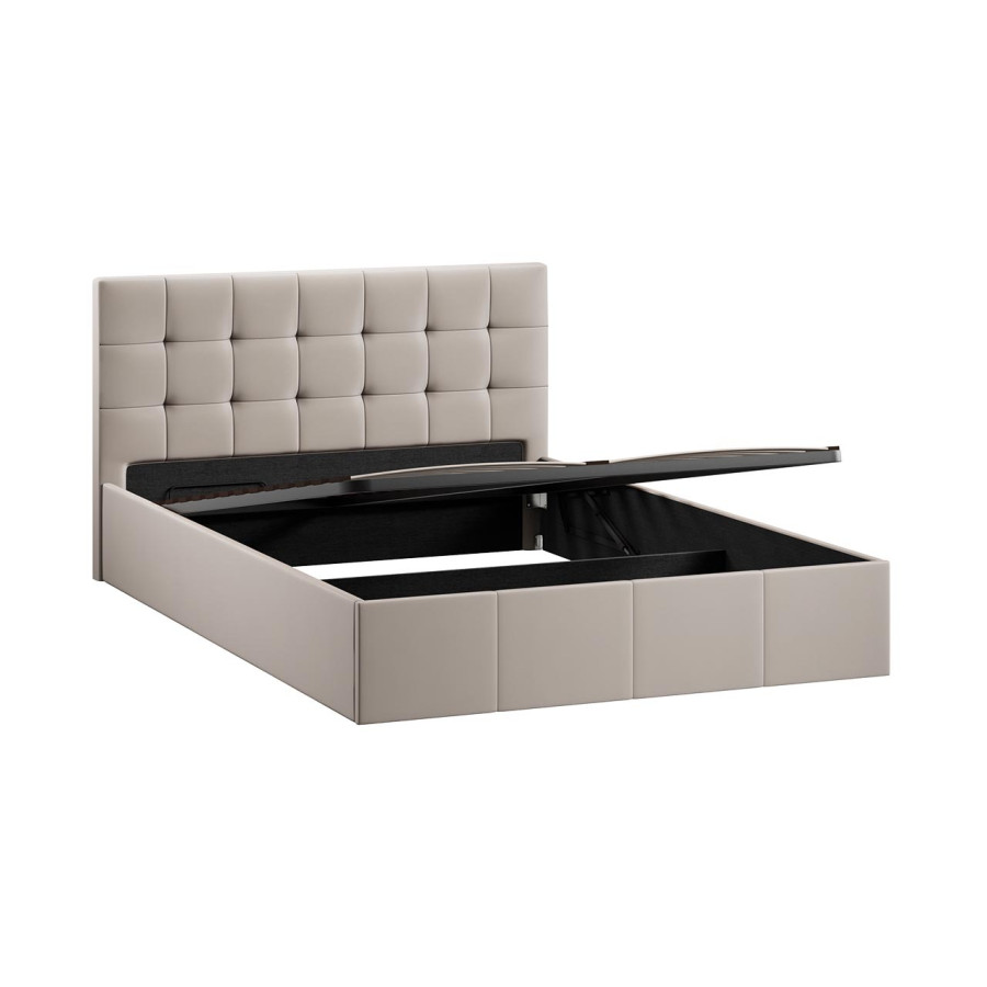 Кровать с ПМ «Эмма» (с подъемным механизмом) с заглушиной Велюр Confetti Smoke