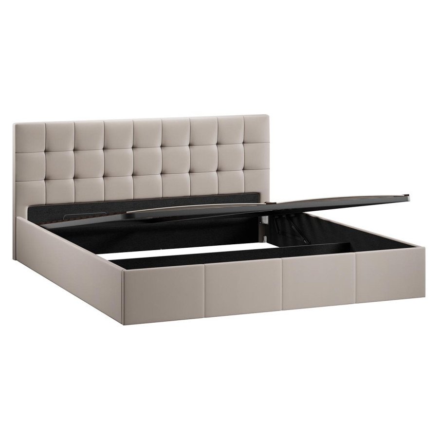 Кровать с ПМ «Эмма» (с подъемным механизмом) с заглушиной Велюр Confetti Smoke