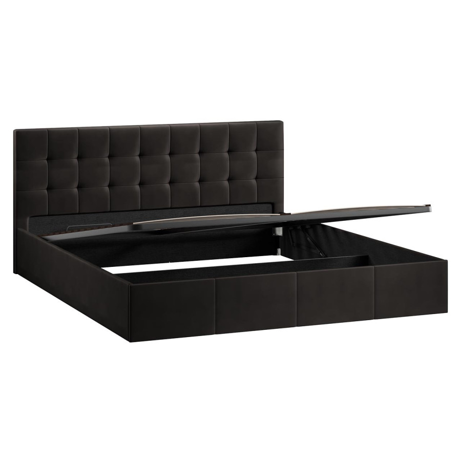 Кровать с ПМ «Эмма» (с подъемным механизмом) с заглушиной Велюр Confetti Stone