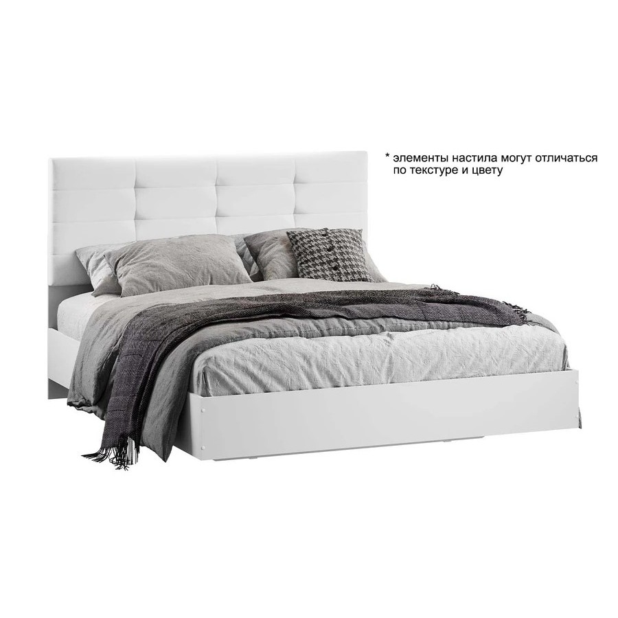 Кровать «Бетта» Тип 3 - 413.003.000 Белый снег, Белый