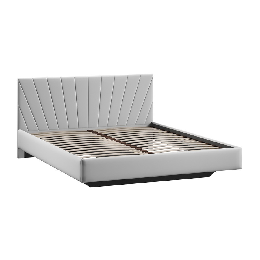 Кровать без ПМ «Эвори» Тип 1 (без подъемного механизма) Велюр Confetti Silver