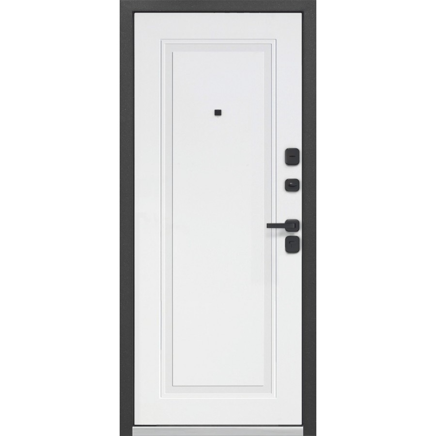 Входная дверь Luxor 2МДФ Горизонталь Нео Эмалит белый