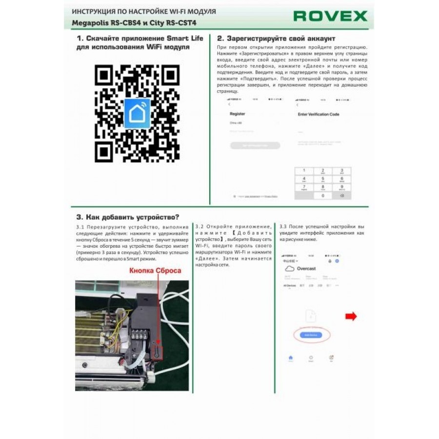 Кондиционер Rovex RS-12CST4 PRO Серия City