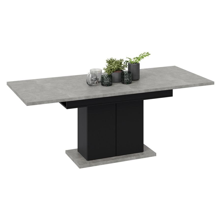 Стол раздвижной «Детройт» Тип 1 - 009.000.000 Черный, Ателье светлый