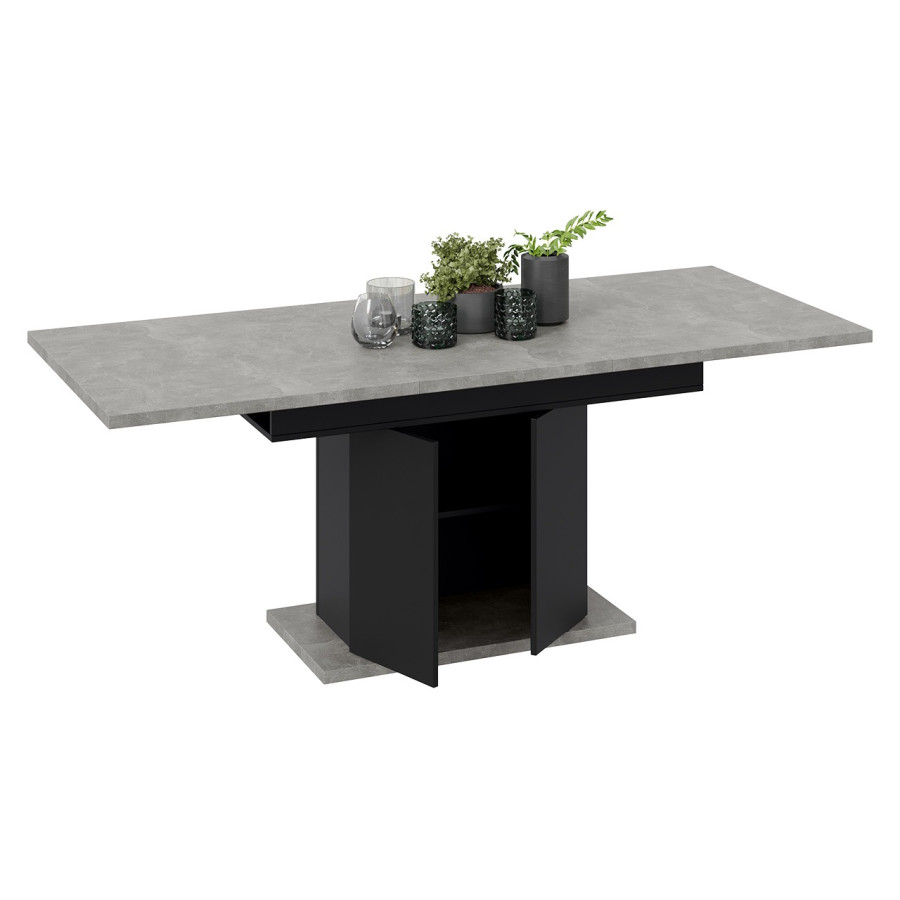 Стол раздвижной «Детройт» Тип 1 - 009.000.000 Черный, Ателье светлый