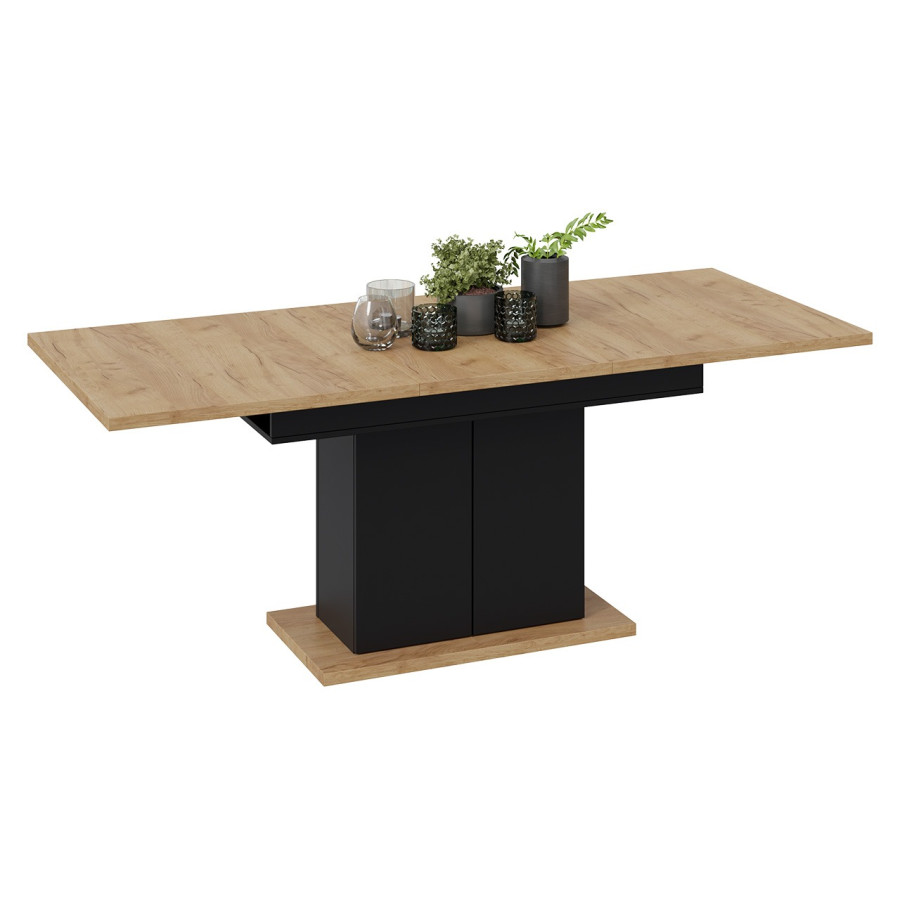 Стол раздвижной «Детройт» Тип 1 - 009.000.000 Черный, Дуб Крафт золотой