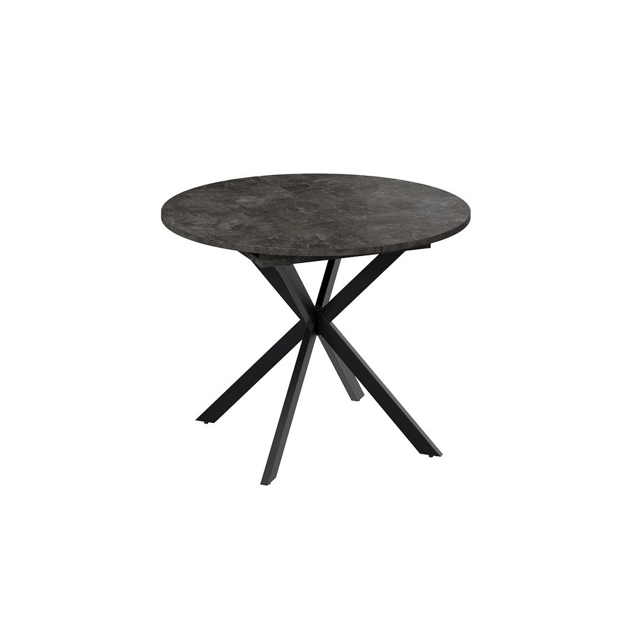 Стол обеденный раздвижной «Мэдисон» Тип 1 Черный муар, Ателье темный