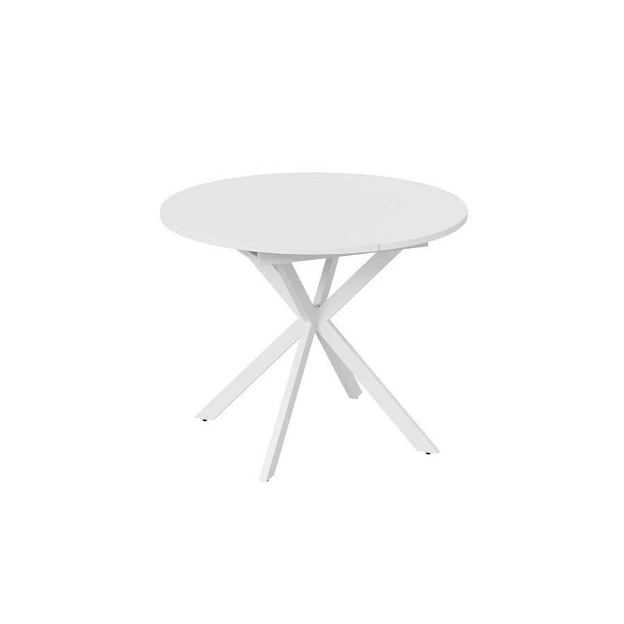 Стол обеденный раздвижной «Мэдисон» Тип 1 Белый муар, Белый