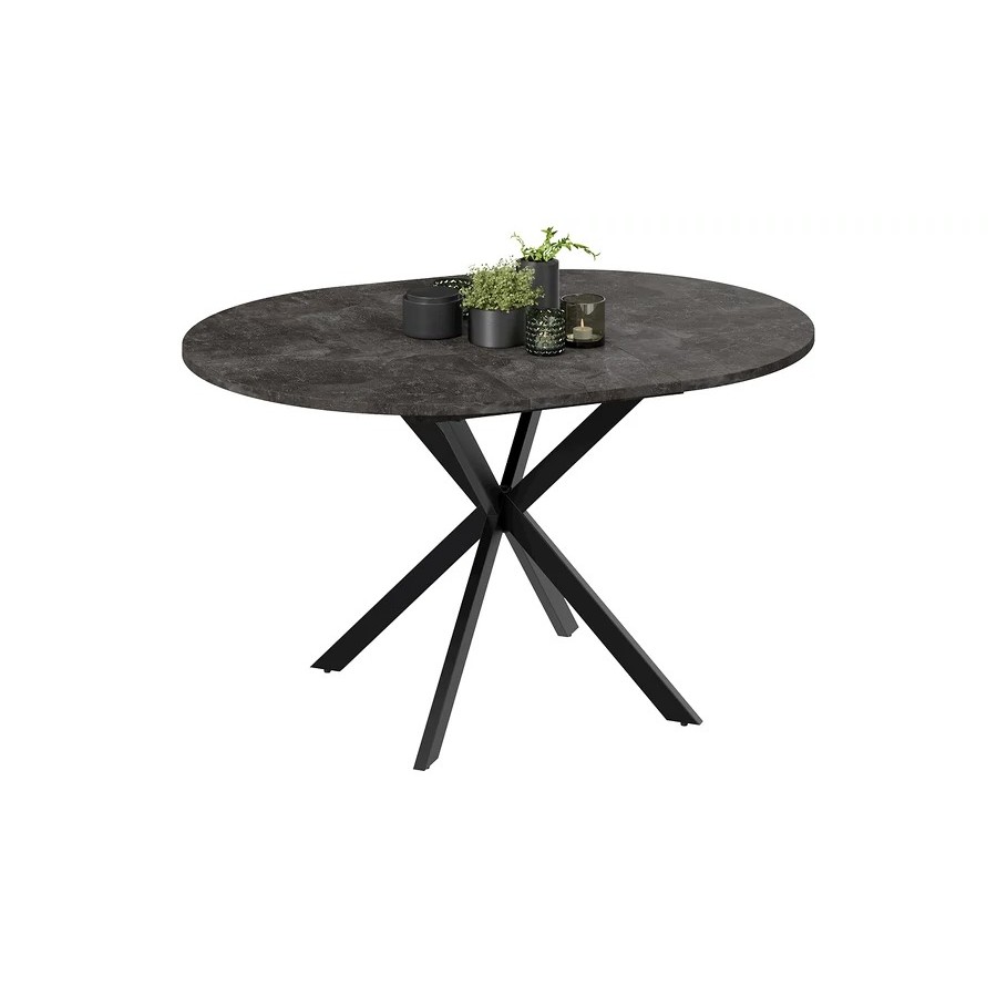 Стол обеденный раздвижной «Мэдисон» Тип 1 Черный муар, Ателье темный