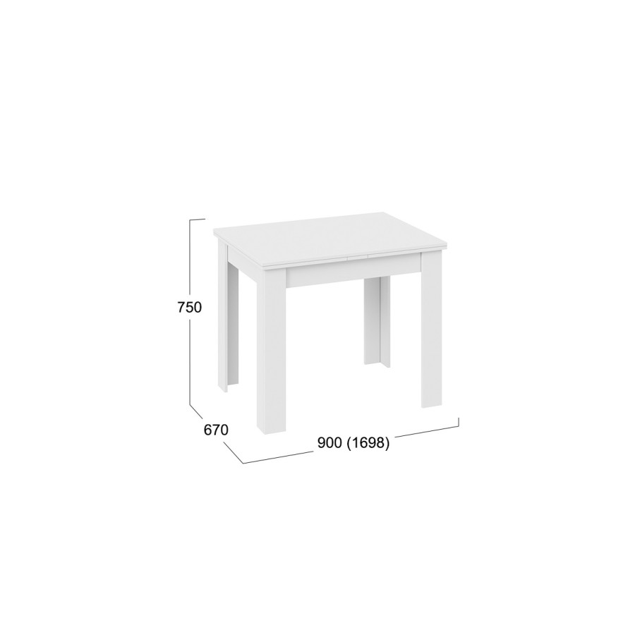 Стол раздвижной «Промо» тип 3 - 005.000.000 Белый