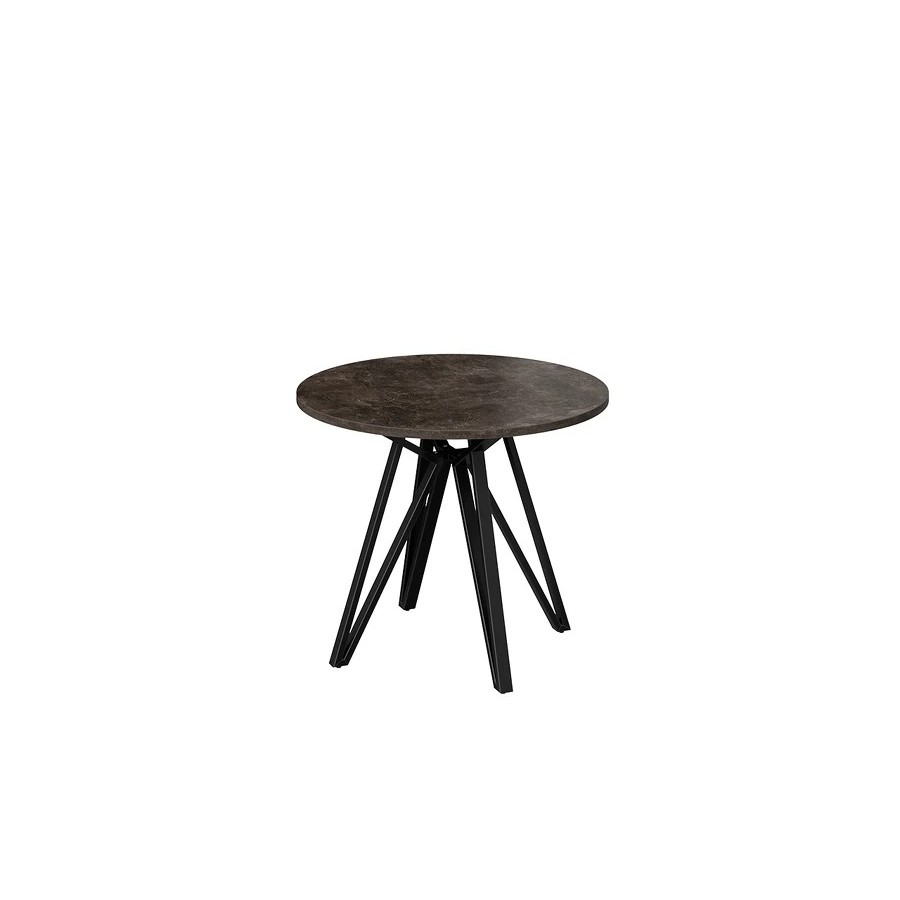 Стол обеденный «Ройс» Тип 2 Черный муар/Ателье темное