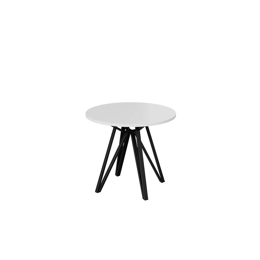 Стол обеденный «Ройс» Тип 2 Черный муар/Белый