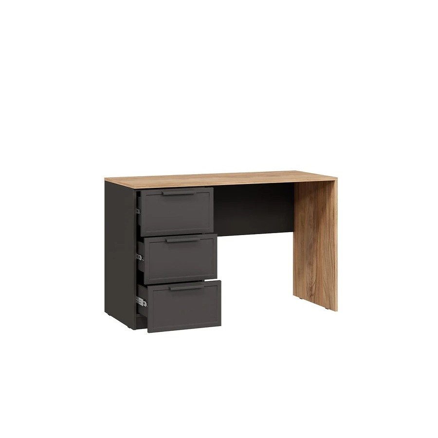 Стол письменный «Стелла» Тип 1 - 402.12 Серый вулкан, Фон Серый, Яблоня Беллуно