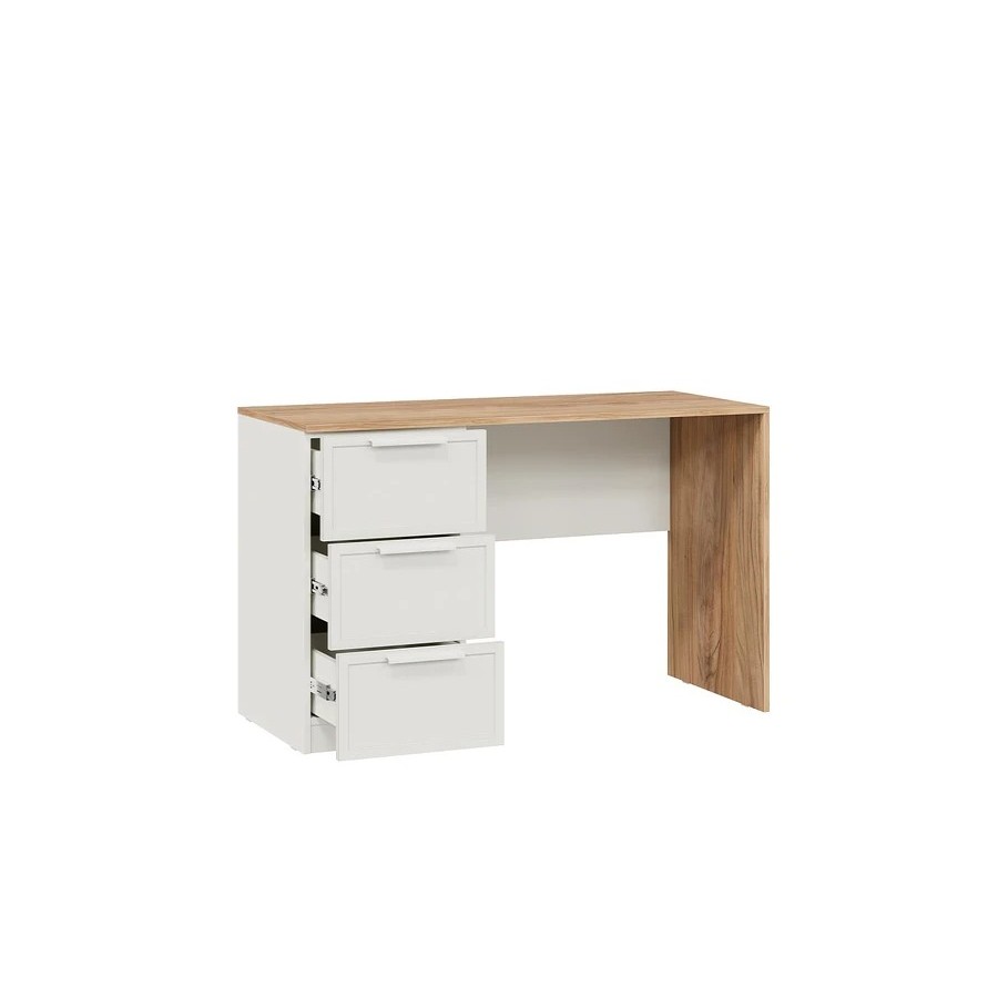 Стол письменный «Стелла» Тип 1 - 402.12 Белый холст, Белый Жемчуг, Яблоня Беллуно