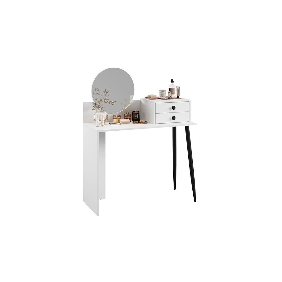 Стол туалетный «Стилтон» Тип 1 Белый, Черный муар