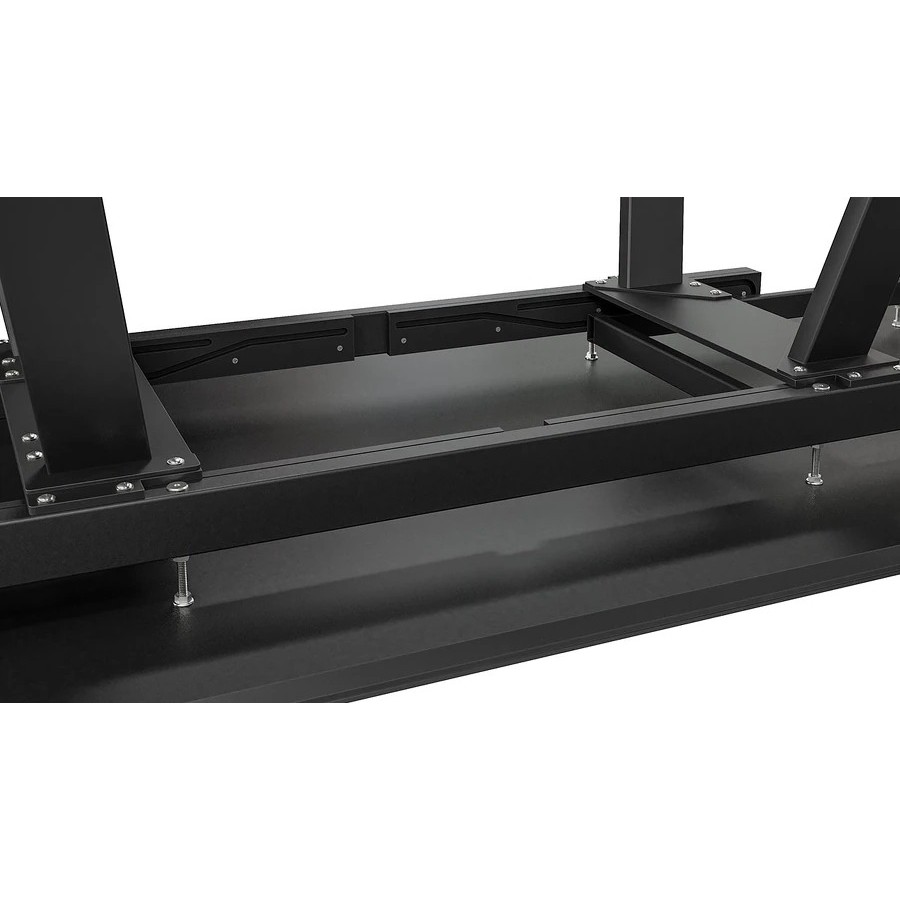 Стол обеденный «Дэкстон» тип 1 Черный муар, Керамика матовая белый мрамор