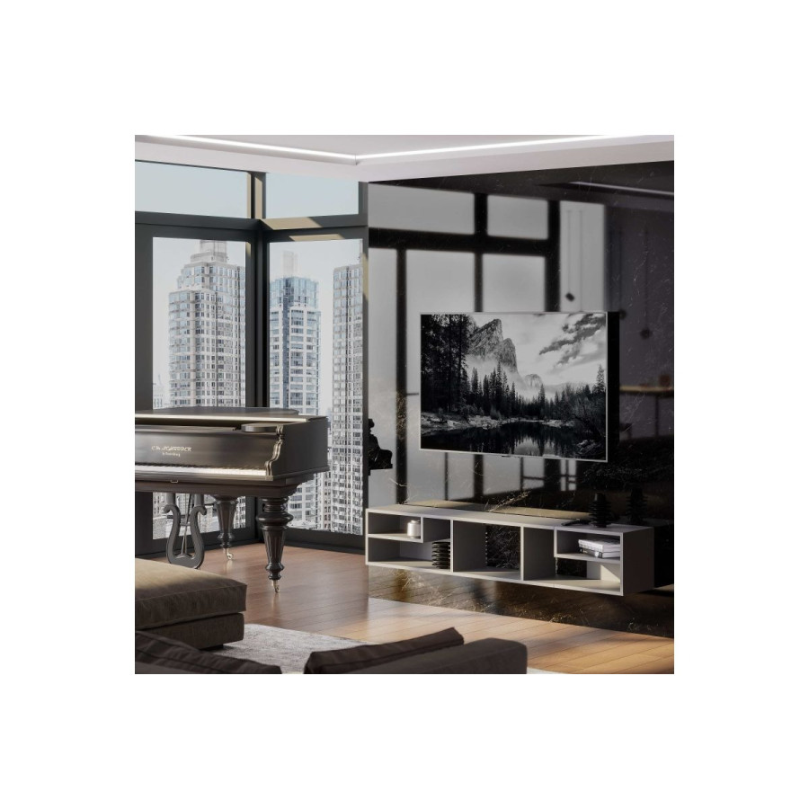 Тумба универсальная "Энни" Графит cерый