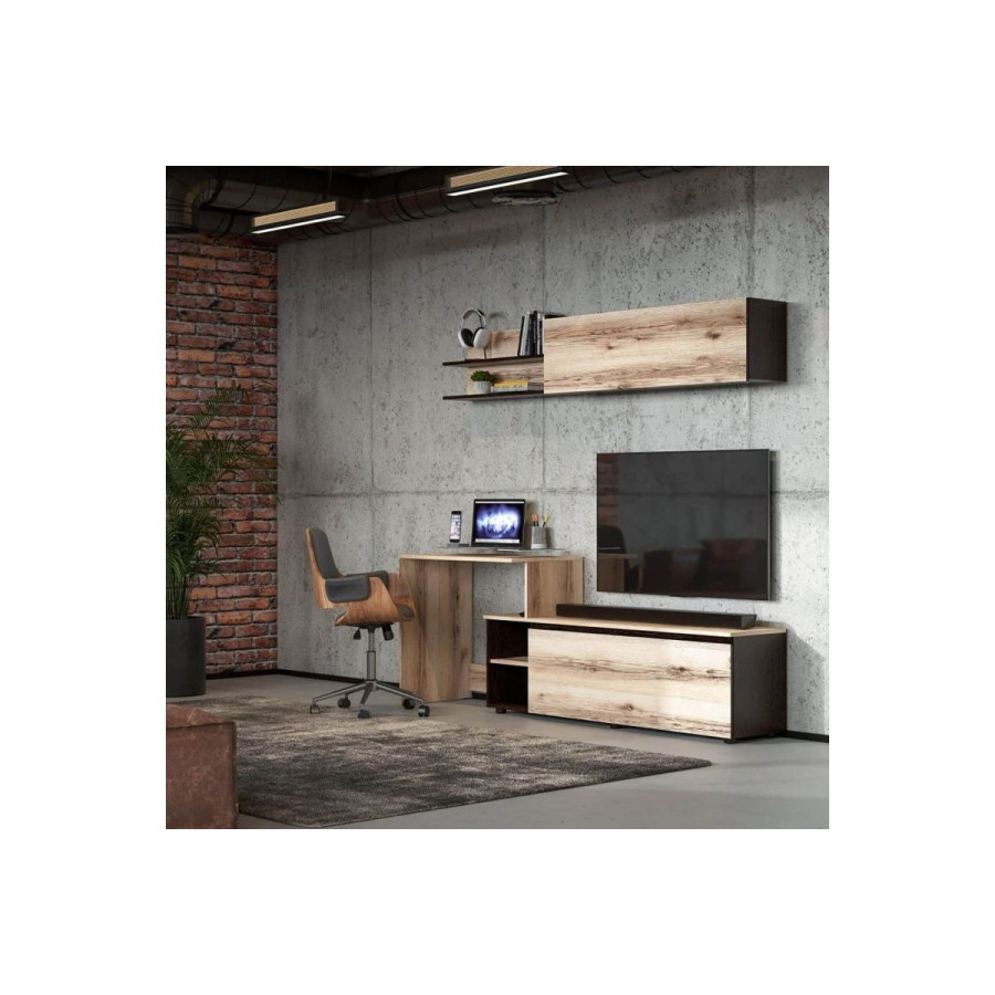 Тумба МФЦ "Берген" Дуб Венге, Дуб Делано