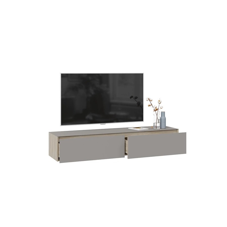 Тумба для теле- и радиоаппаратуры «Глосс» - ТД 319.03.11 Баттл Рок, Стекло Светлый Stone(St)