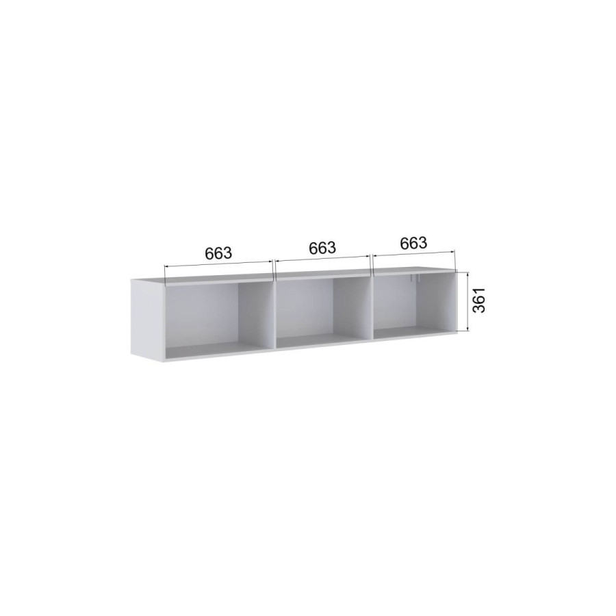 Тумба ТВМ-10 Белый c тиснением, Белый снег