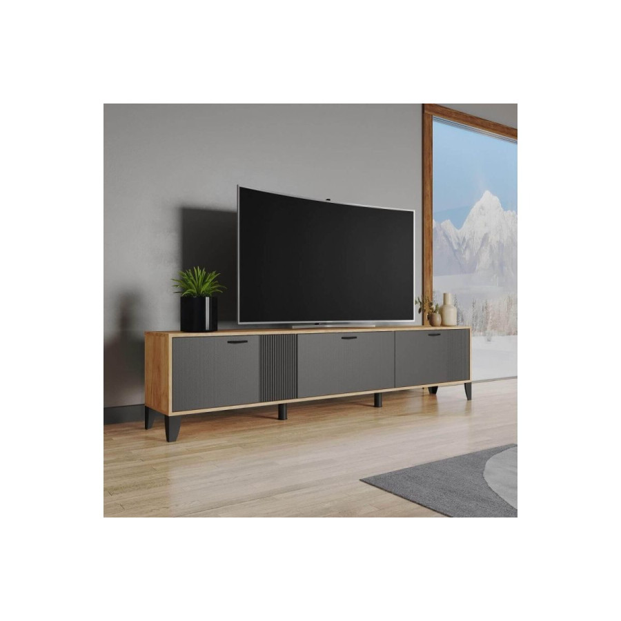 Тумба ТВМ-9 Крафт золотой, Карбон вулкан