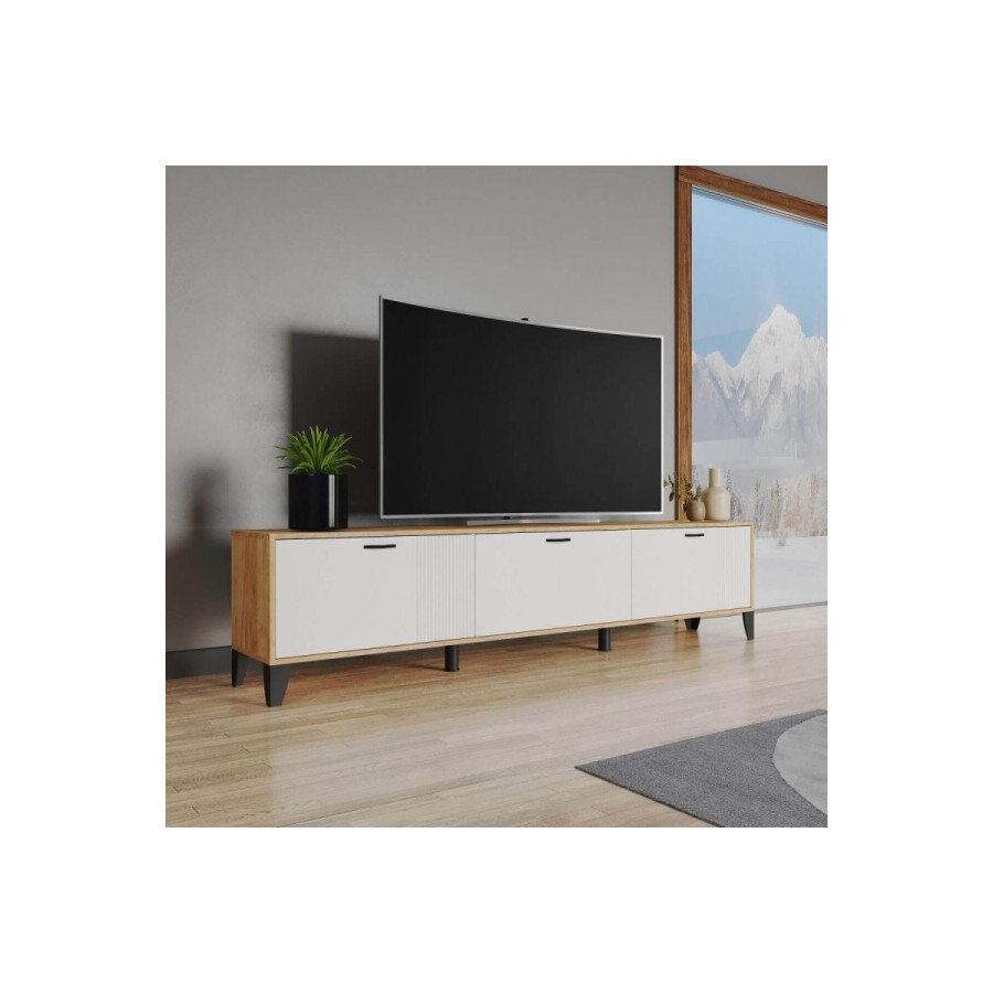 Тумба ТВМ-9 Дуб крафт золотой, Карбон фарфор