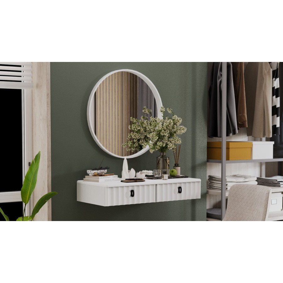 Стол туалетный «Тиффани» - 407.004.000 Белый Жемчуг, Белый софт