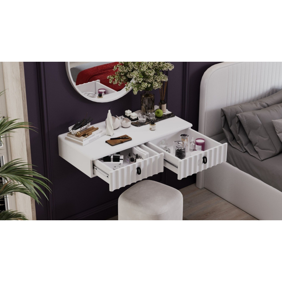 Стол туалетный «Тиффани» - 407.004.000 Белый Жемчуг, Белый софт