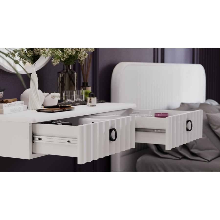 Стол туалетный «Тиффани» - 407.004.000 Белый Жемчуг, Белый софт