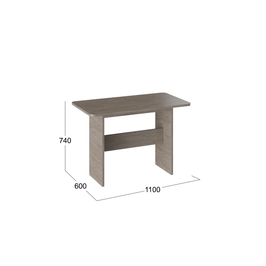 Стол раздвижной «Дублин» Дуб Сонома трюфель