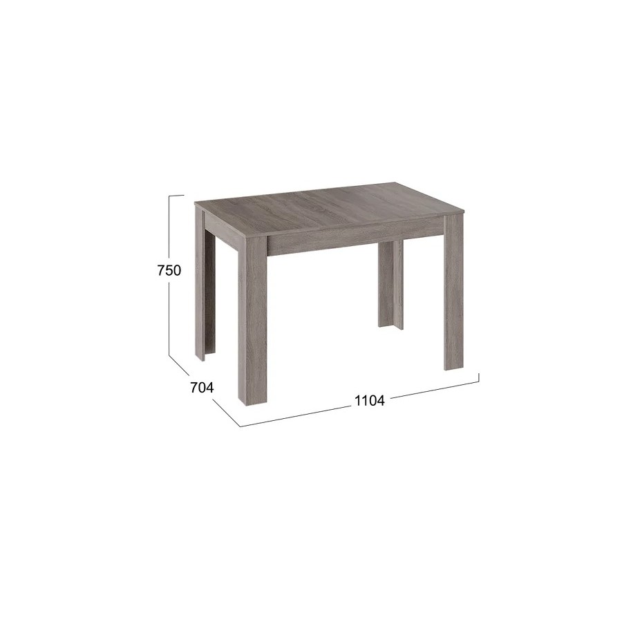 Стол обеденный «Ганновер» тип 1 Дуб Сонома трюфель