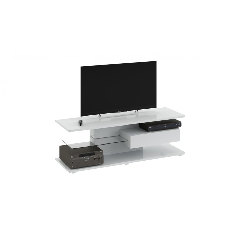 Тумба ТВ «Diamond» тип 1 Белый глянец