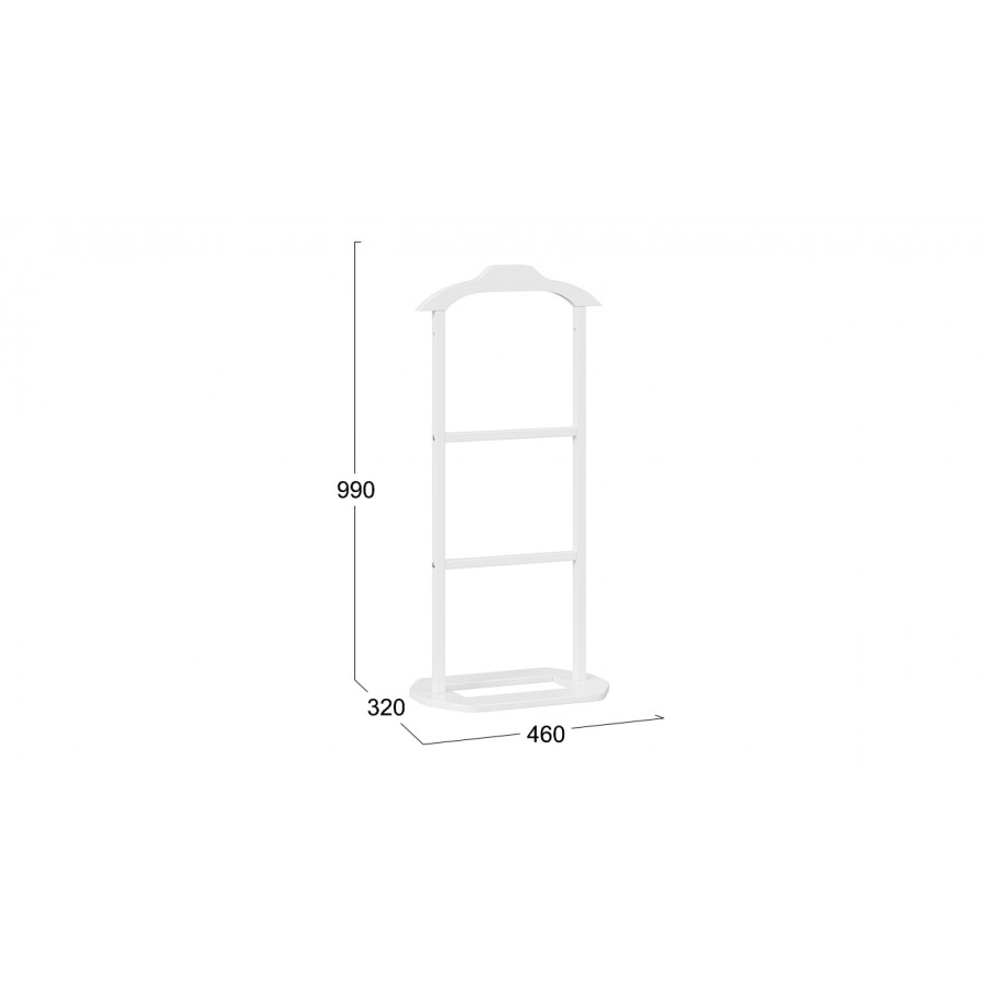 Вешалка «CIRTA» 1 - МО-710 Белый матовый
