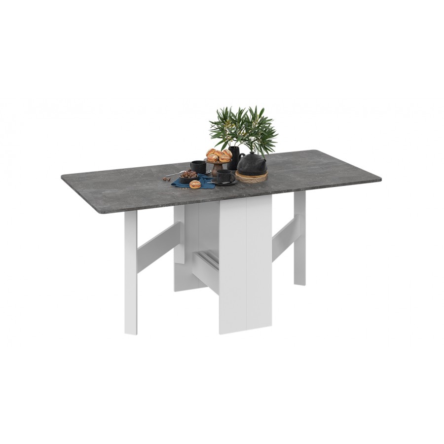 Стол-книжка тип 2 Белый, Ателье темный