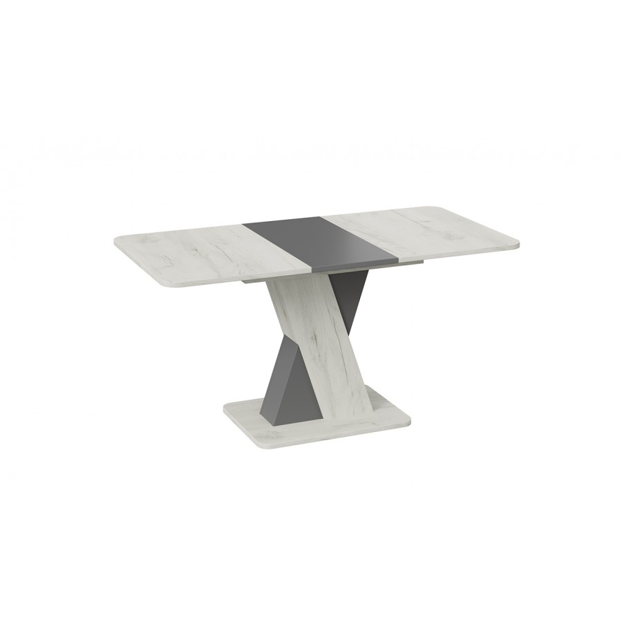 Стол обеденный раздвижной «Люксембург» Тип 3 Дуб крафт белый, Серый