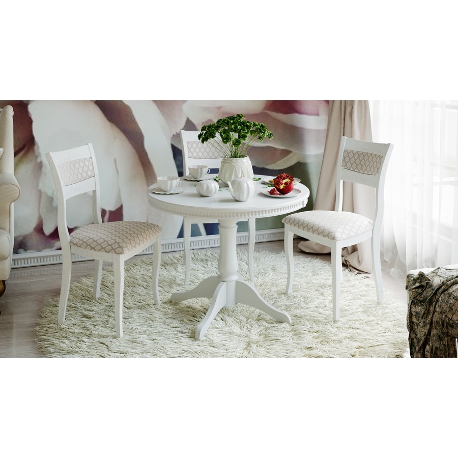 Стол обеденный «Орландо Т1» исп.2 - Б-111 Белый матовый