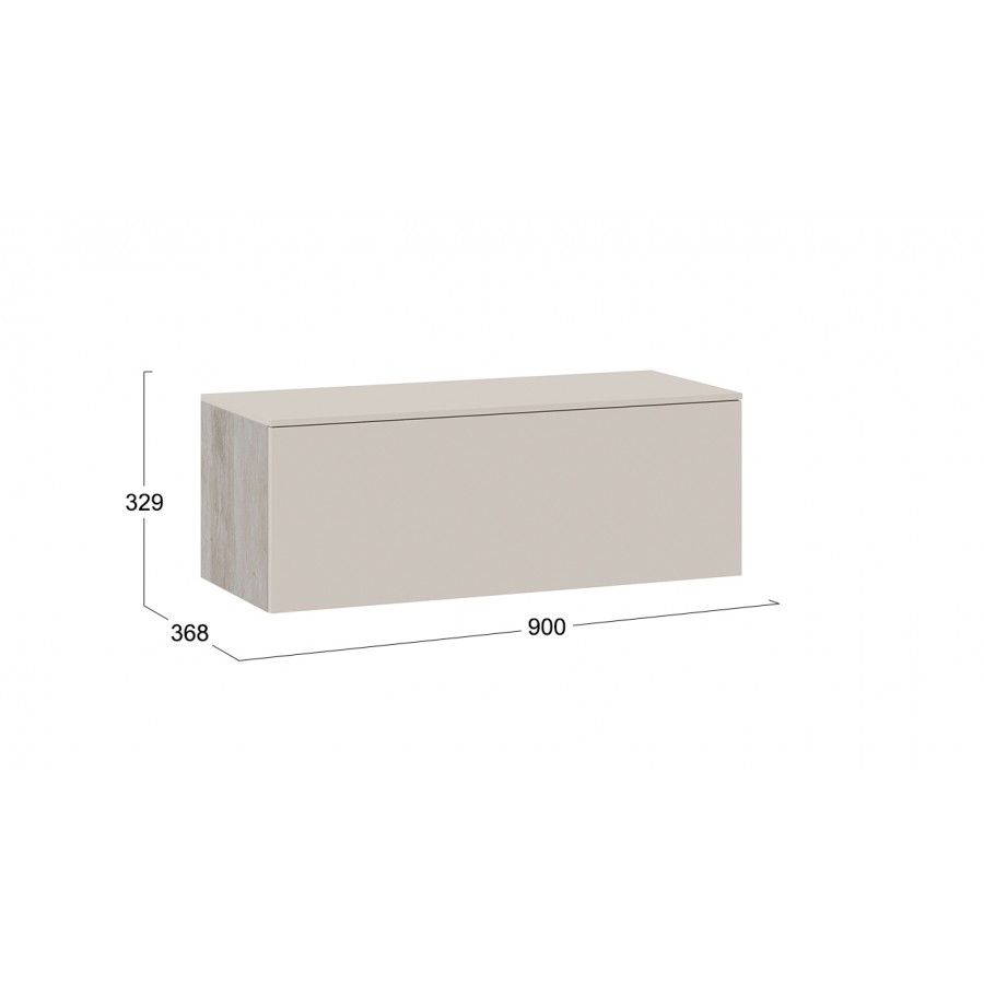 Тумба для теле- и радиоаппаратуры «Порто» - ТД-393.03.12 Баттл Рок, Сантьяго софт